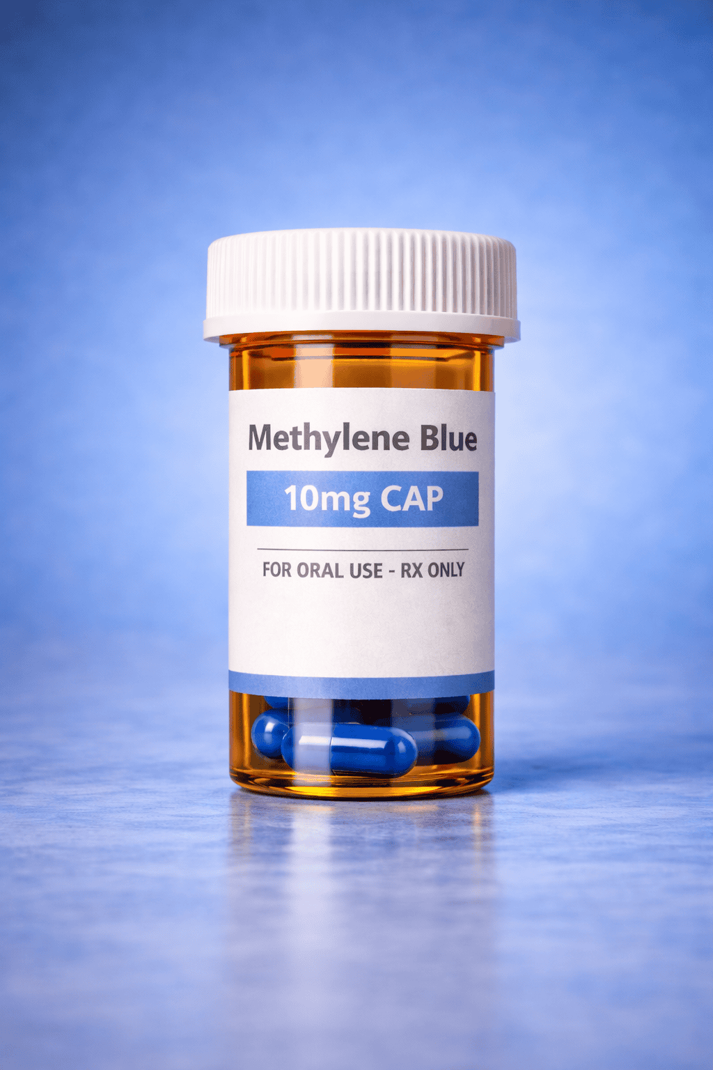 Methylene Blue capsules wellness program for cognitive support, cellular energy, focus, and brain health in Florida