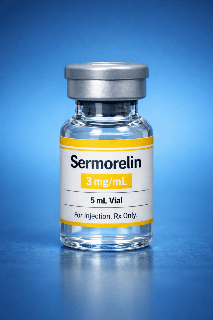 Sermorelin wellness program for growth hormone support, fat loss, muscle recovery, and improved sleep in Florida.